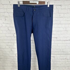 Black Quail 5-Pocket Hybrid Golf Performance Mid Rise Pants Azul Blue (32 x 32)